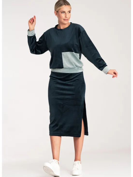 FIGL Komplet dresowy M1036 Granatowy Regular Fit
