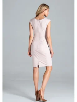 FIGL Sukienka M834 Różowy Slim Fit