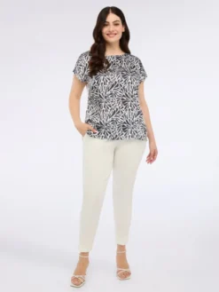 Fiorella Rubino Bluzka G00FL008723N0S1 Niebieski Regular Fit
