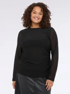 Fiorella Rubino Bluzka G004L008780N033 Czarny Regular Fit
