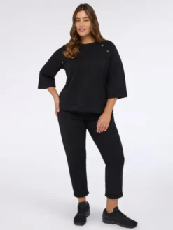 Fiorella Rubino Spodnie materiałowe P700T005112N033 Czarny Regular Fit