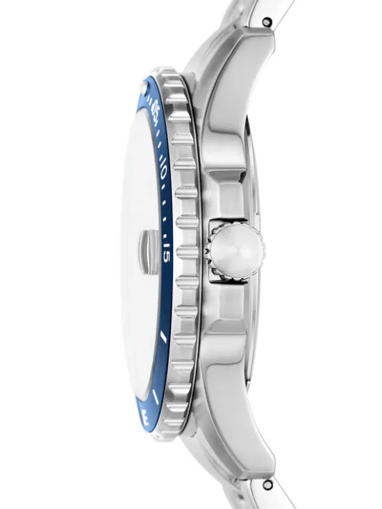 Fossil Zegarek Blue FS6029 Srebrny