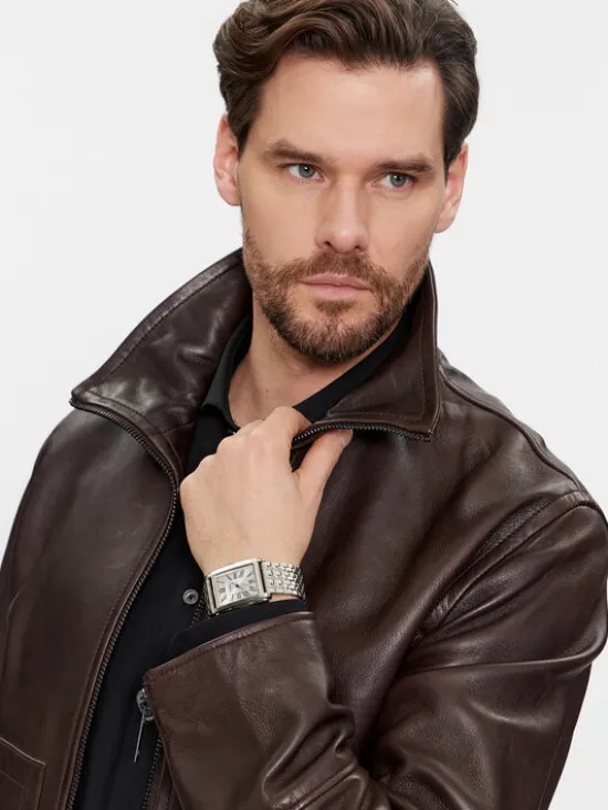 Fossil Zegarek Carraway FS6008 Srebrny