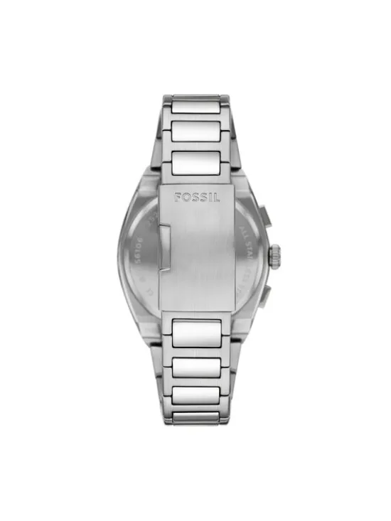 Fossil Zegarek Everett Chronograph FS6104 Srebrny