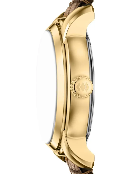 Fossil Zegarek Fossil Heritage ME3279 Brązowy