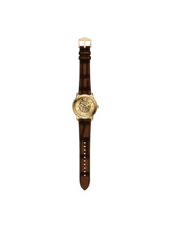 Fossil Zegarek Fossil Heritage ME3279 Brązowy