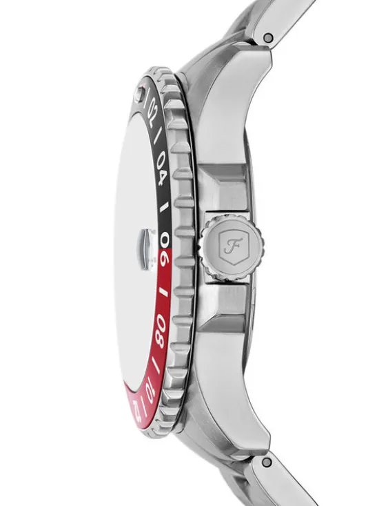 Fossil Zegarek FS6092 Srebrny