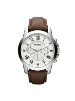 Fossil Zegarek Grant FS4735 Brązowy