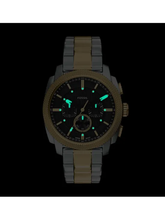 Fossil Zegarek Machine Chrono FS6159 Złoty