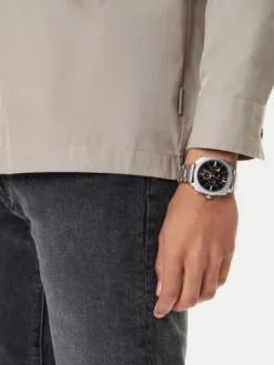 Fossil Zegarek Machine FS6095 Srebrny