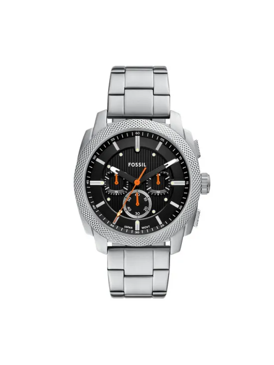 Fossil Zegarek Machine FS6095 Srebrny