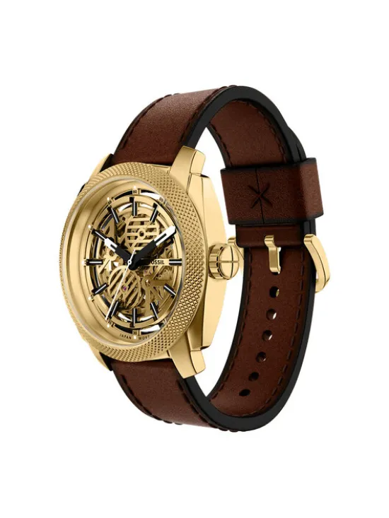 Fossil Zegarek Machine ME3278 Brązowy