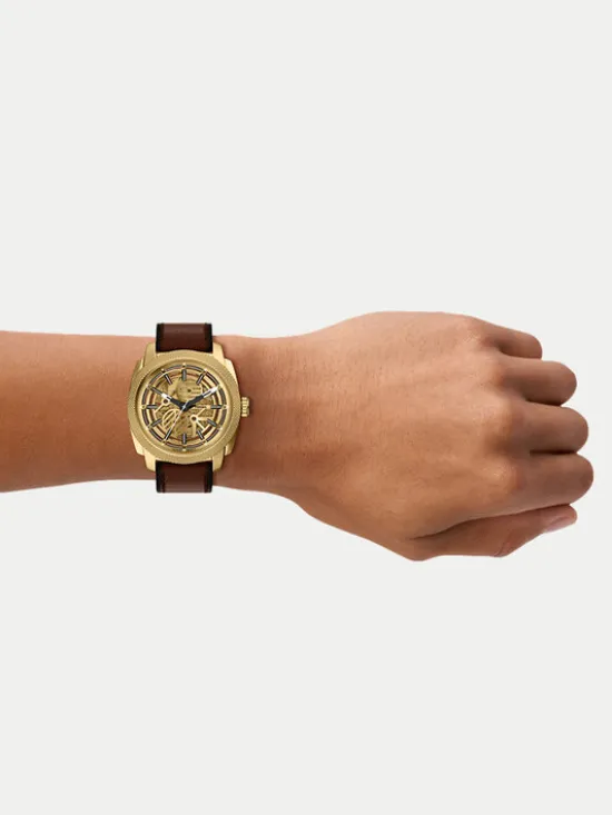 Fossil Zegarek Machine ME3278 Brązowy