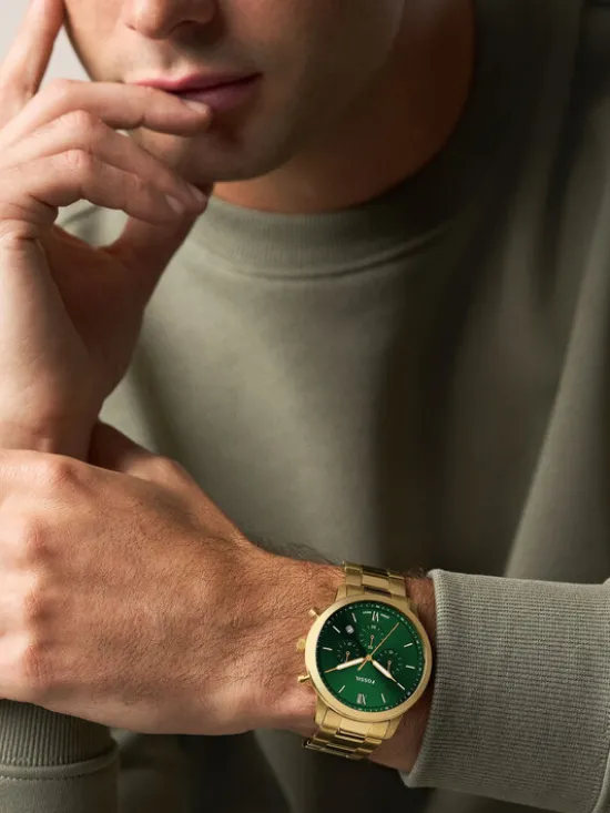 Fossil Zegarek Neutra FS6164 Złoty