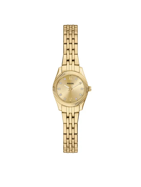 Fossil Zegarek Scarlette ES5474 Złoty