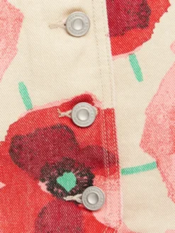 French Connection Kamizelka Poppy 7G9A9 Czerwony Slim Fit