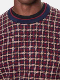 Gant Sweter 8050253 409 Bordowy Regular Fit