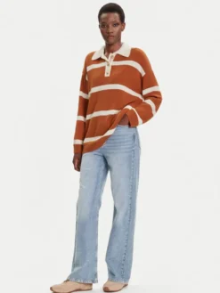 Gant Sweter 4805341 Brązowy Relaxed Fit