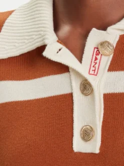 Gant Sweter 4805341 Brązowy Relaxed Fit