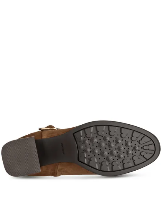Geox Botki D Walk Pleasure 55 D46XBA 00022 C6372 Brązowy