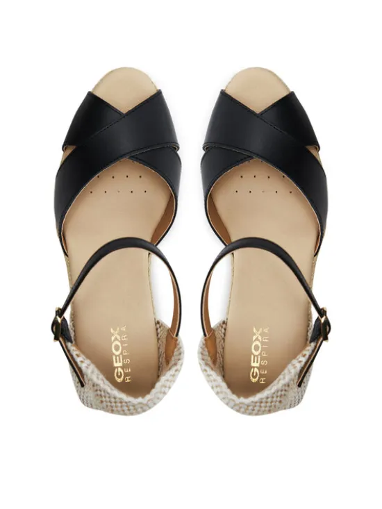 Geox Espadryle D Gelsa Low D45NGA 00085 C9999 Czarny