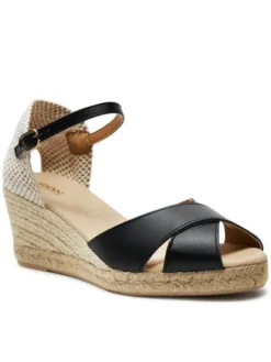 Geox Espadryle D Gelsa Low D45NGA 00085 C9999 Czarny