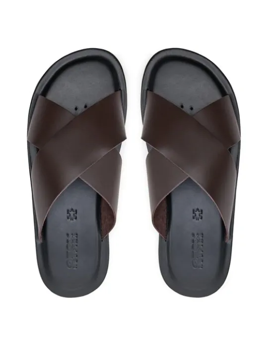Geox Klapki U Erice U36GUB 00043 C6009 Brązowy