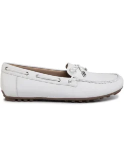 Geox Mokasyny D Leelyan A D724RA 00046 C1000 Biały