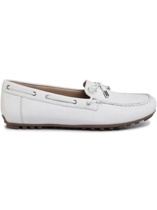 Geox Mokasyny D Leelyan A D724RA 00046 C1000 Biały