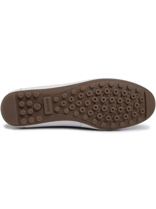 Geox Mokasyny D Leelyan A D724RA 00046 C1000 Biały