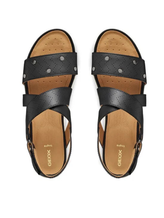 Geox Sandały D Sandal Vega D65R6B 000BC C9999 Czarny