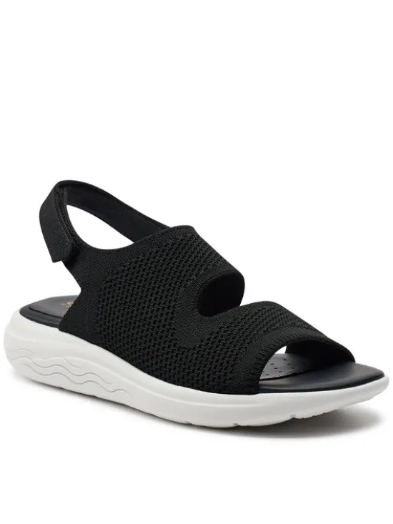 Geox Sandały D Spherica Ec5 D45SVA 0006K C9999 Czarny