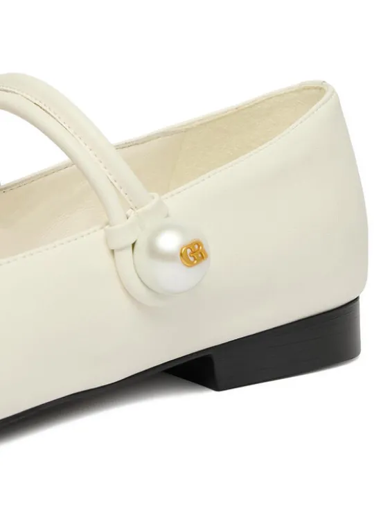 GINO ROSSI Baleriny CEO-ROSE-LT2512-72 Biały