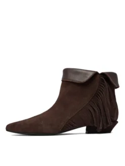 GINO ROSSI Botki EO-26124-03 Brązowy ciemny