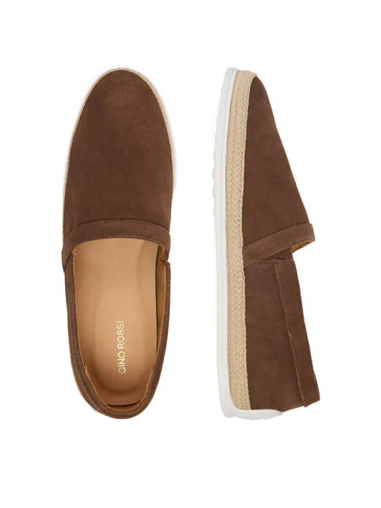 GINO ROSSI Espadryle EO-TOMO-01 126AM Brązowy