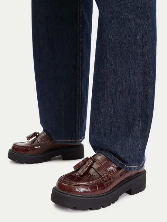 GINO ROSSI Loafersy EO-HOX-12036 Brązowy