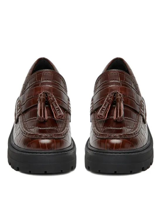 GINO ROSSI Loafersy EO-HOX-12036 Brązowy