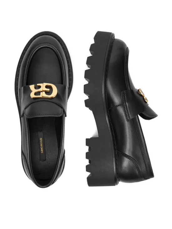 GINO ROSSI Loafersy EO-ROYA-8103-25 Czarny