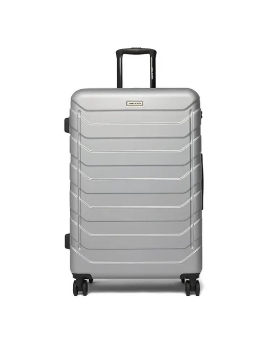 GINO ROSSI Walizka duża C-GIN-L-003-05-SILVER Srebrny