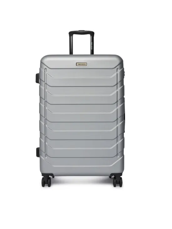GINO ROSSI Walizka duża GIN-L-003-05-SILVER Srebrny
