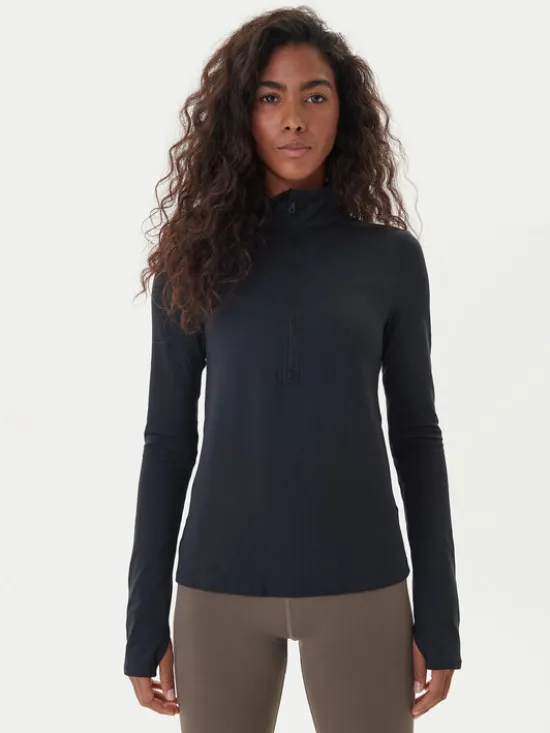 Girlfriend Collective Koszulka techniczna Reset 3054 Czarny Slim Fit