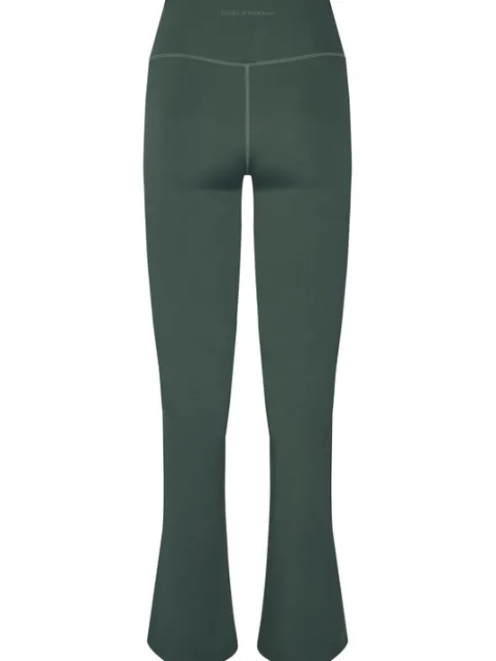 Girlfriend Collective Legginsy Compressive 4038 Zielony Flare Fit