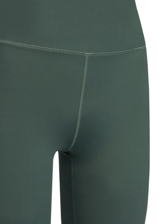 Girlfriend Collective Legginsy Compressive 4038 Zielony Flare Fit
