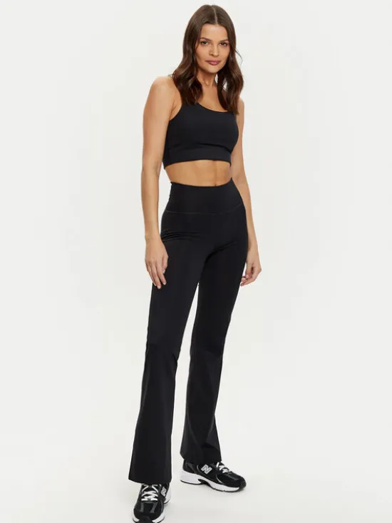 Girlfriend Collective Legginsy Compressive 4038 Czarny Flare Fit