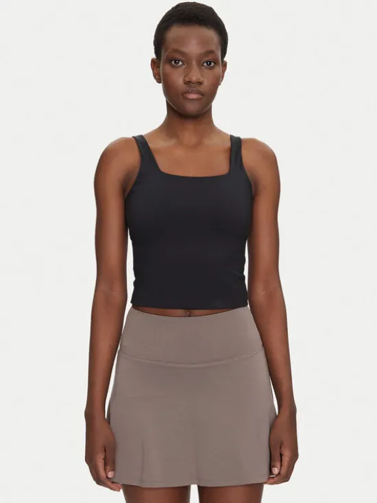 Girlfriend Collective Top Tommy 1045 Czarny Slim Fit