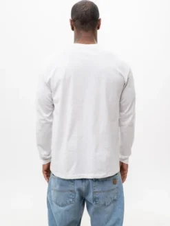 Good Luck Longsleeve T-SHIRT Z Długim Rękawem LONGSLEEVE Biały Męski GOOD LUCK Logo M Biały Regular Fit
