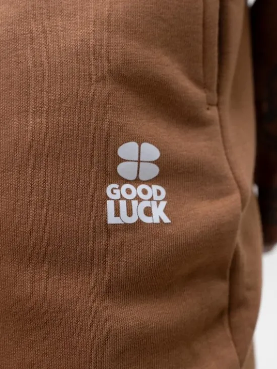 Good Luck Spodnie dresowe 129936 Brązowy Regular Fit