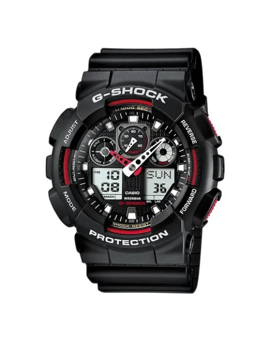 G-Shock Zegarek GA-100-1A4ER Czarny