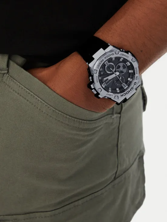 G-Shock Zegarek GST-B100-1AER Srebrny