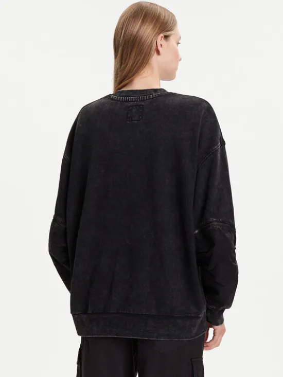 G-STAR Bluza Washed 3D D27738-D969 Czarny Oversize
